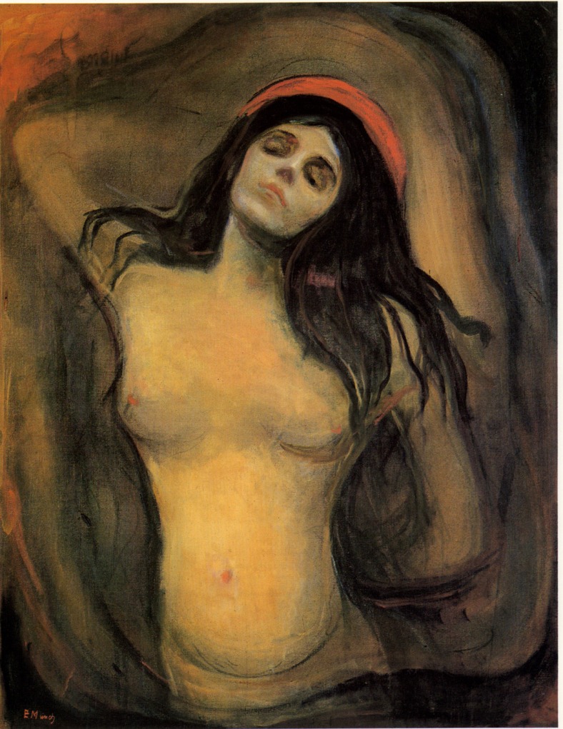 Madonna, 1894-1895, óleo sobre lienzo, 91 x 70,5 cm, Oslo, Galería Nacional de Noruega.